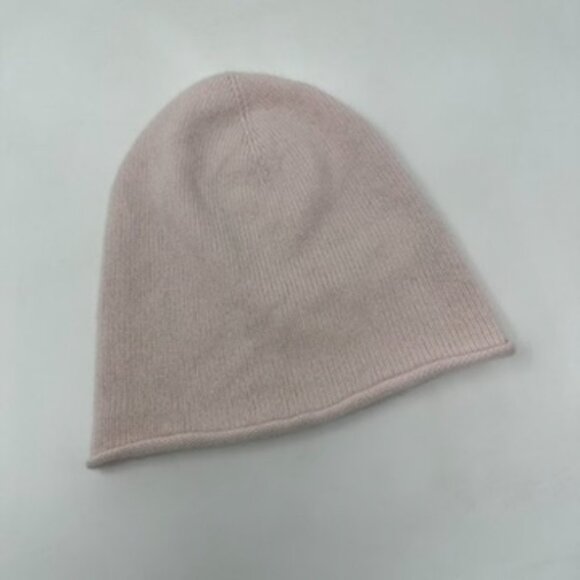 Joie Cashmere Beanie Hat Blush - Picture 2 of 4